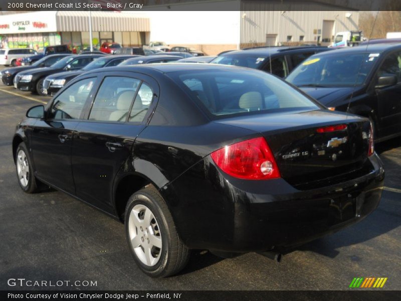 Black / Gray 2008 Chevrolet Cobalt LS Sedan