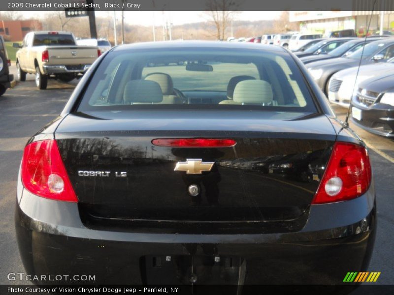 Black / Gray 2008 Chevrolet Cobalt LS Sedan