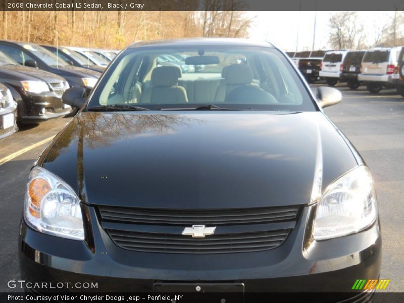 Black / Gray 2008 Chevrolet Cobalt LS Sedan