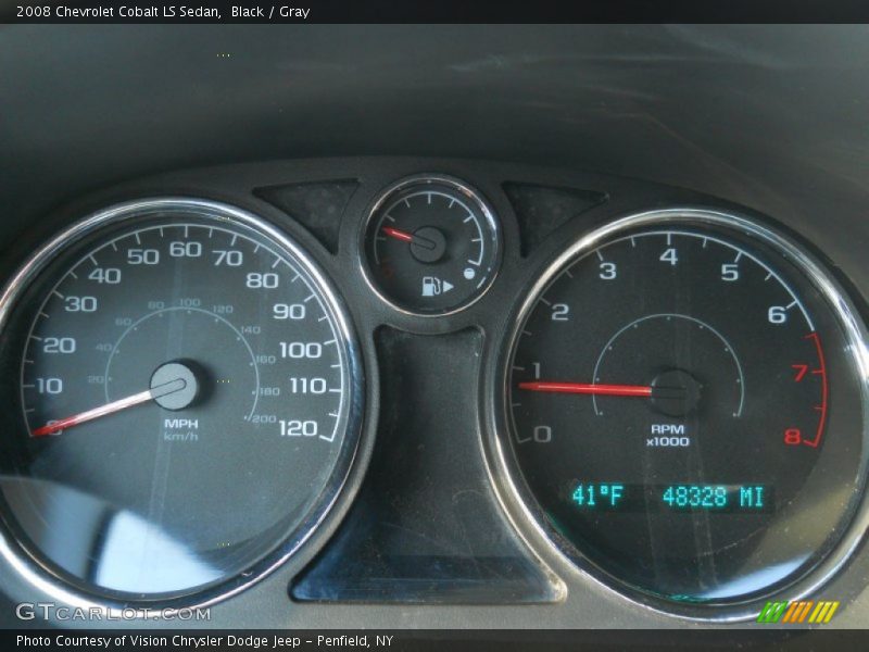 Black / Gray 2008 Chevrolet Cobalt LS Sedan