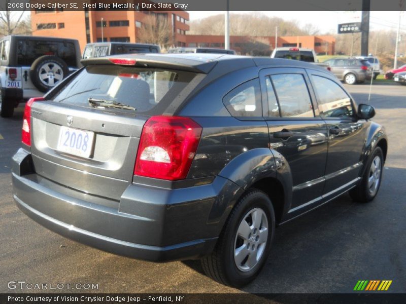 Steel Blue Metallic / Dark Slate Gray 2008 Dodge Caliber SE