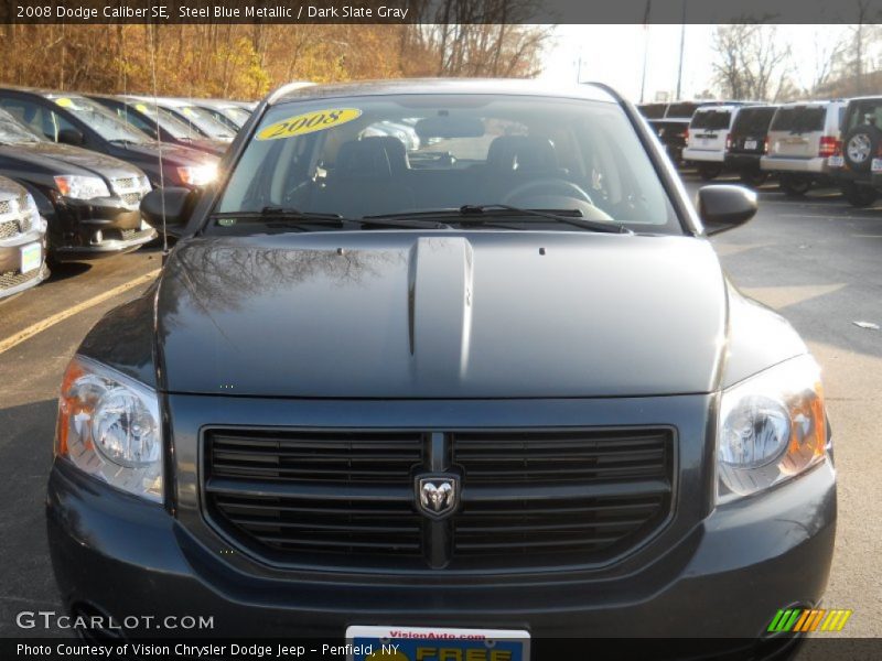 Steel Blue Metallic / Dark Slate Gray 2008 Dodge Caliber SE