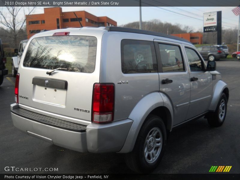 Bright Silver Metallic / Dark Slate Gray 2010 Dodge Nitro SE 4x4