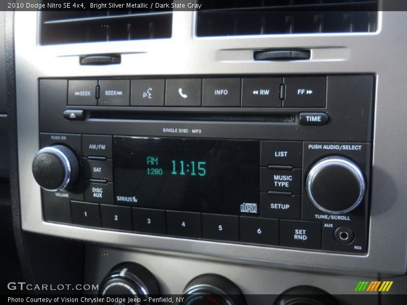 Bright Silver Metallic / Dark Slate Gray 2010 Dodge Nitro SE 4x4