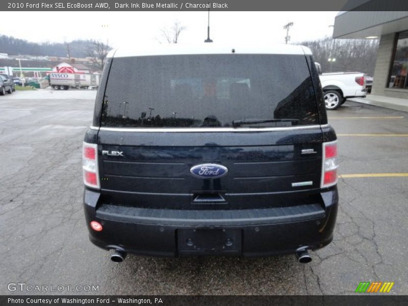 Dark Ink Blue Metallic / Charcoal Black 2010 Ford Flex SEL EcoBoost AWD