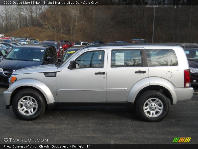 Bright Silver Metallic / Dark Slate Gray 2010 Dodge Nitro SE 4x4