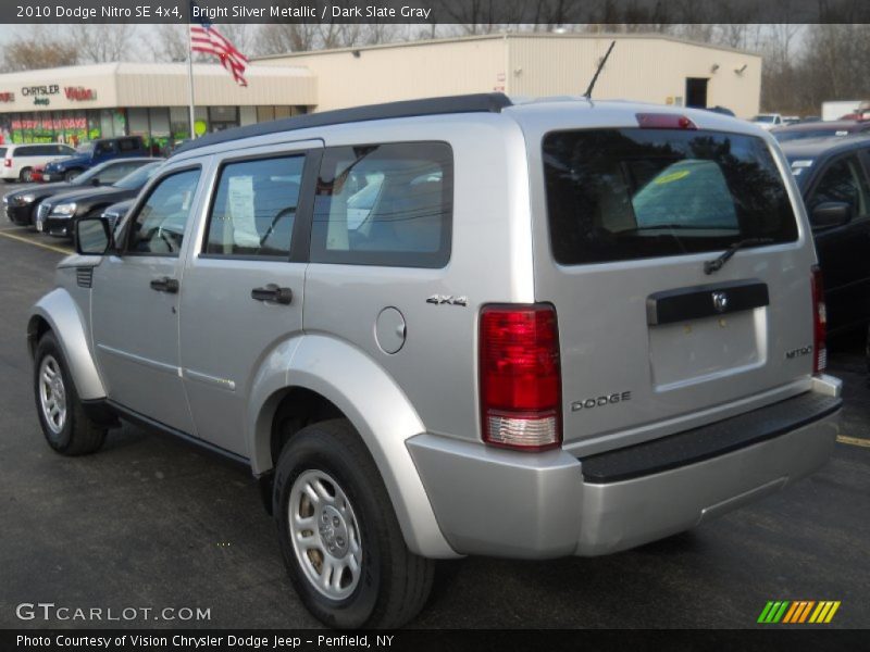 Bright Silver Metallic / Dark Slate Gray 2010 Dodge Nitro SE 4x4