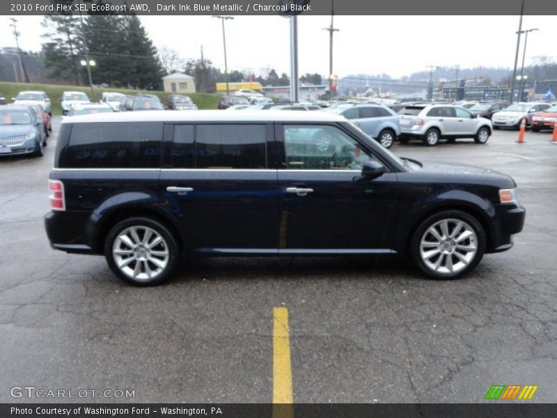 Dark Ink Blue Metallic / Charcoal Black 2010 Ford Flex SEL EcoBoost AWD