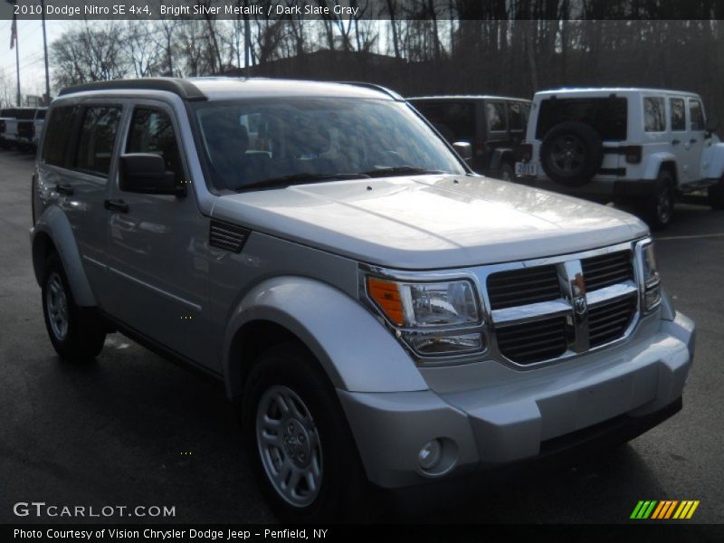 Bright Silver Metallic / Dark Slate Gray 2010 Dodge Nitro SE 4x4