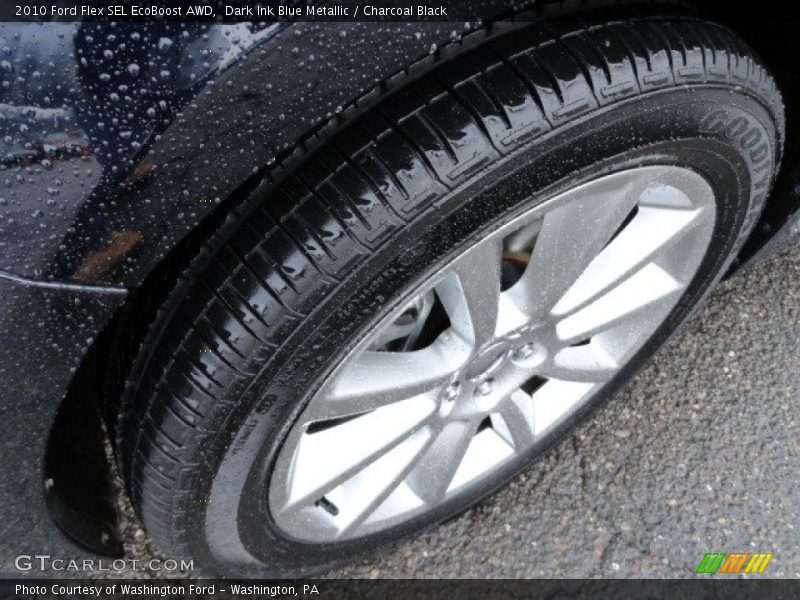 Dark Ink Blue Metallic / Charcoal Black 2010 Ford Flex SEL EcoBoost AWD