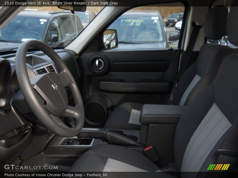 Bright Silver Metallic / Dark Slate Gray 2010 Dodge Nitro SE 4x4