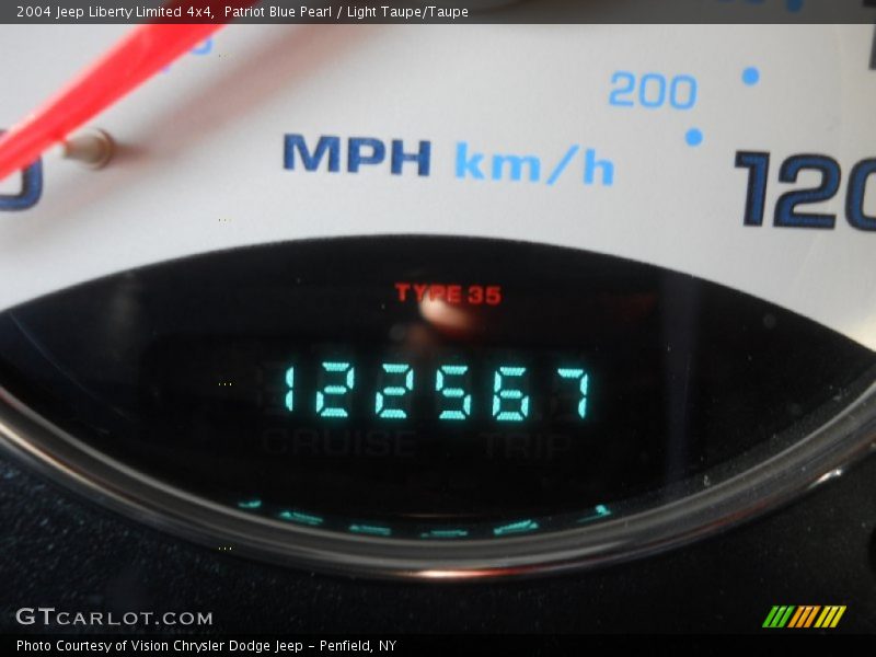Patriot Blue Pearl / Light Taupe/Taupe 2004 Jeep Liberty Limited 4x4