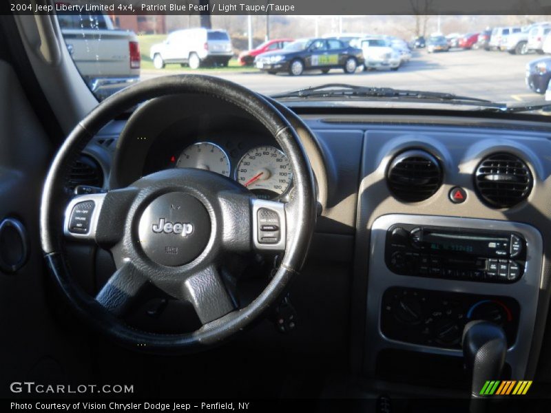 Patriot Blue Pearl / Light Taupe/Taupe 2004 Jeep Liberty Limited 4x4
