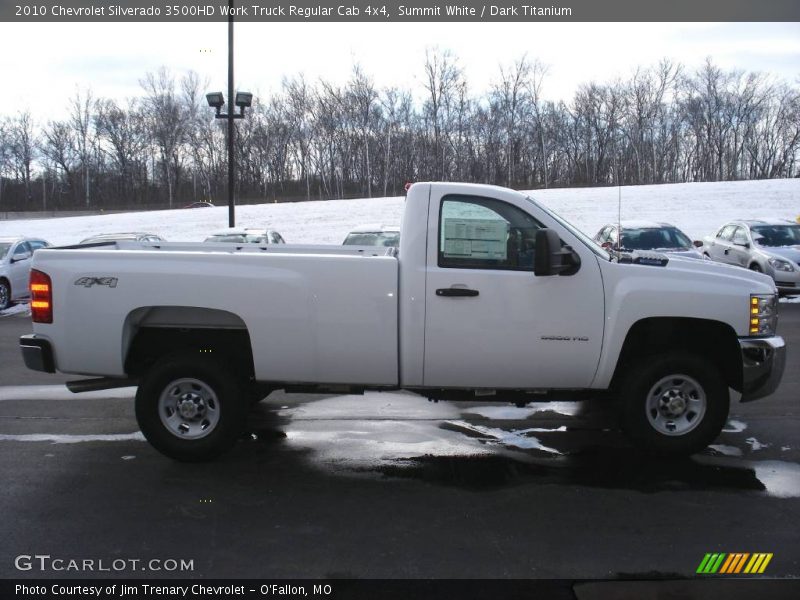 Summit White / Dark Titanium 2010 Chevrolet Silverado 3500HD Work Truck Regular Cab 4x4