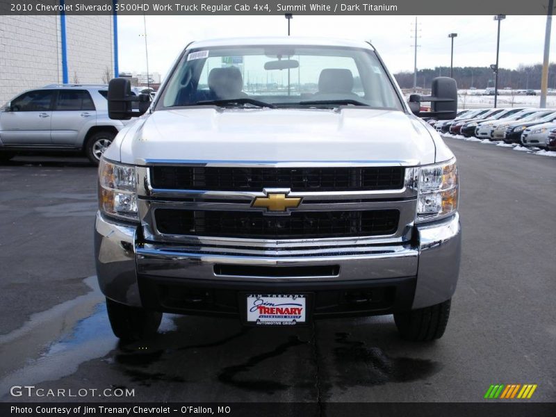 Summit White / Dark Titanium 2010 Chevrolet Silverado 3500HD Work Truck Regular Cab 4x4