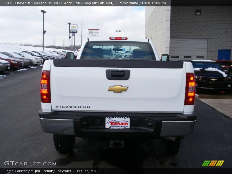 Summit White / Dark Titanium 2010 Chevrolet Silverado 3500HD Work Truck Regular Cab 4x4