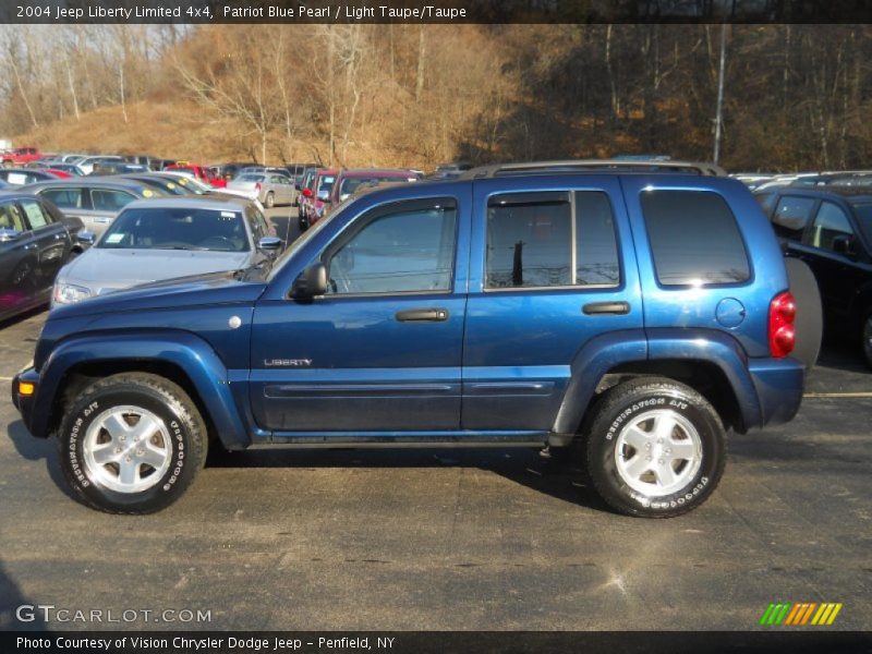 Patriot Blue Pearl / Light Taupe/Taupe 2004 Jeep Liberty Limited 4x4