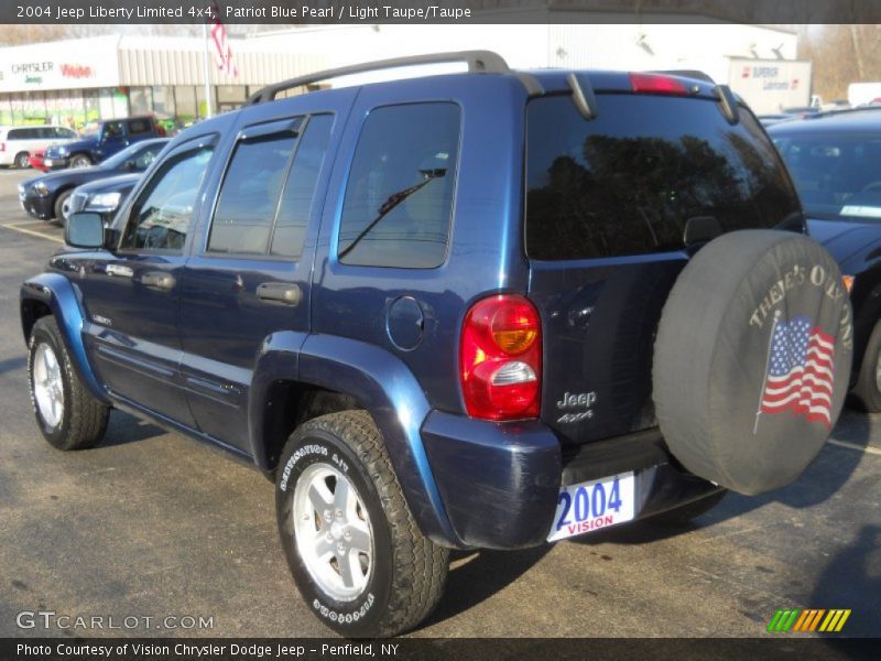 Patriot Blue Pearl / Light Taupe/Taupe 2004 Jeep Liberty Limited 4x4