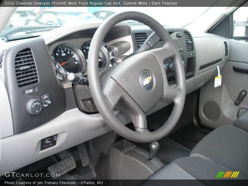 Summit White / Dark Titanium 2010 Chevrolet Silverado 3500HD Work Truck Regular Cab 4x4