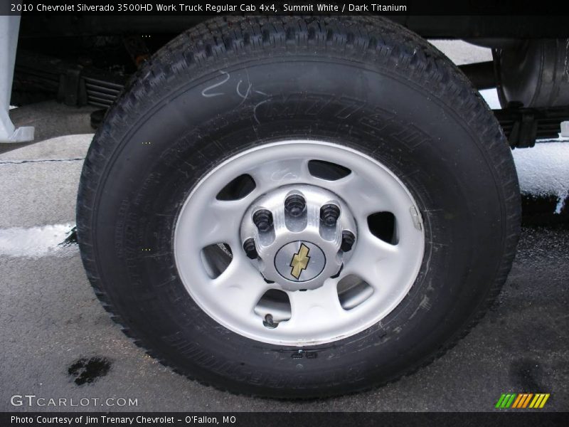 Summit White / Dark Titanium 2010 Chevrolet Silverado 3500HD Work Truck Regular Cab 4x4