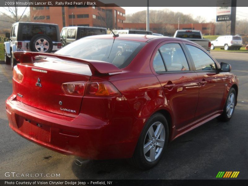 Rally Red Pearl / Black 2009 Mitsubishi Lancer ES