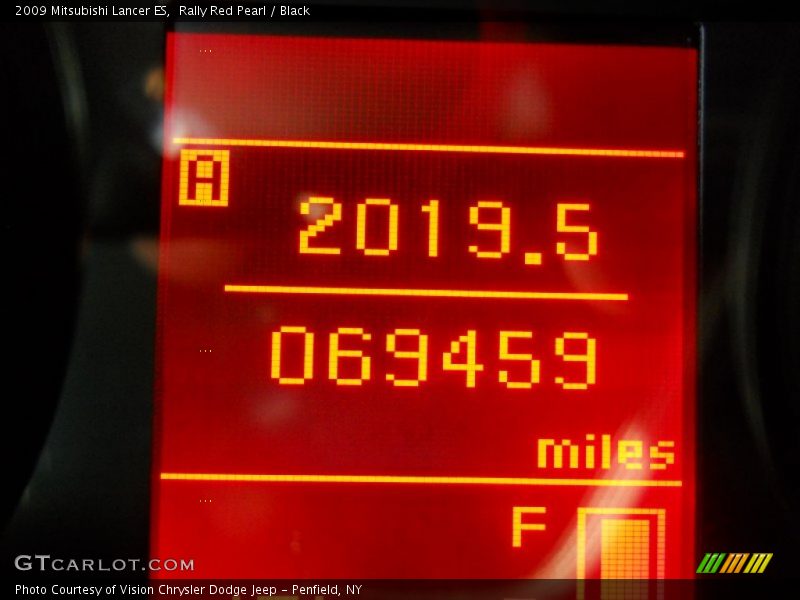 Rally Red Pearl / Black 2009 Mitsubishi Lancer ES