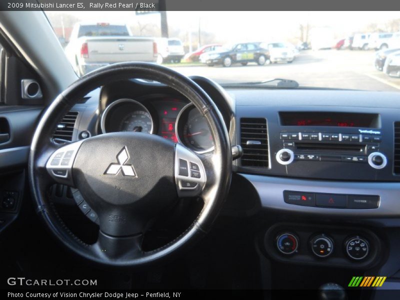 Rally Red Pearl / Black 2009 Mitsubishi Lancer ES