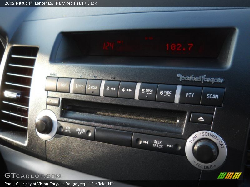 Rally Red Pearl / Black 2009 Mitsubishi Lancer ES