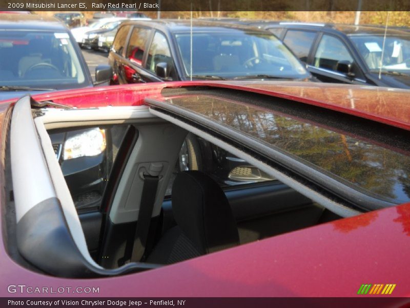 Rally Red Pearl / Black 2009 Mitsubishi Lancer ES