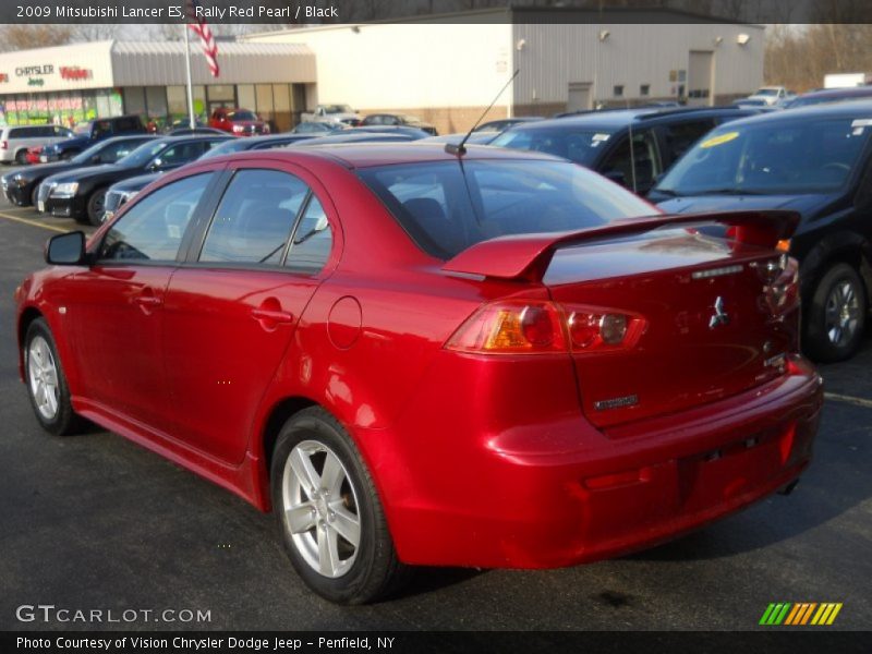 Rally Red Pearl / Black 2009 Mitsubishi Lancer ES