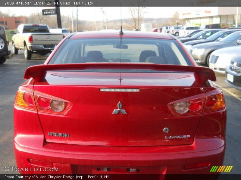 Rally Red Pearl / Black 2009 Mitsubishi Lancer ES