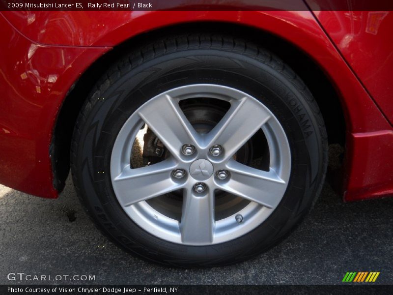 Rally Red Pearl / Black 2009 Mitsubishi Lancer ES