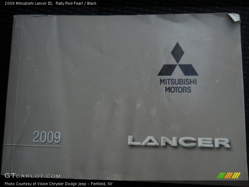 Rally Red Pearl / Black 2009 Mitsubishi Lancer ES
