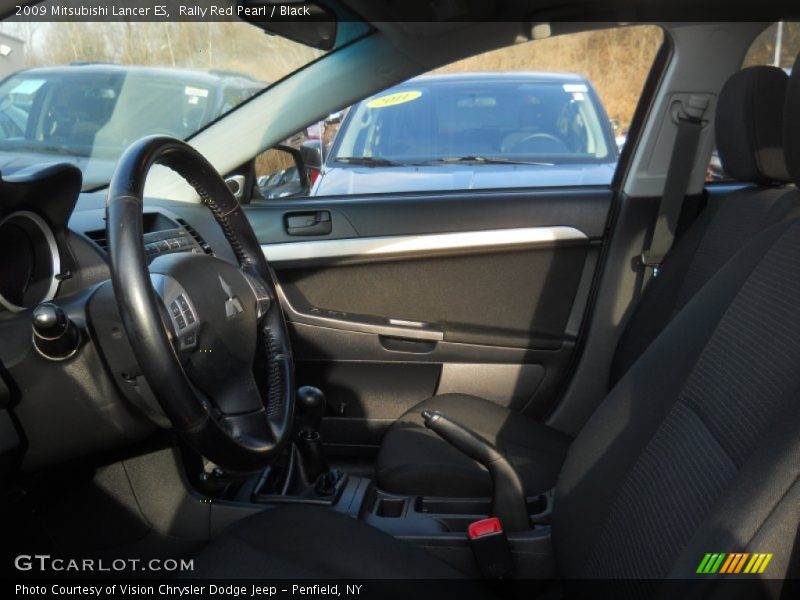 Rally Red Pearl / Black 2009 Mitsubishi Lancer ES