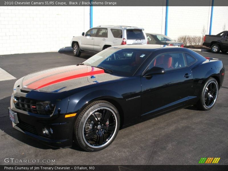 Black / Black/Inferno Orange 2010 Chevrolet Camaro SS/RS Coupe