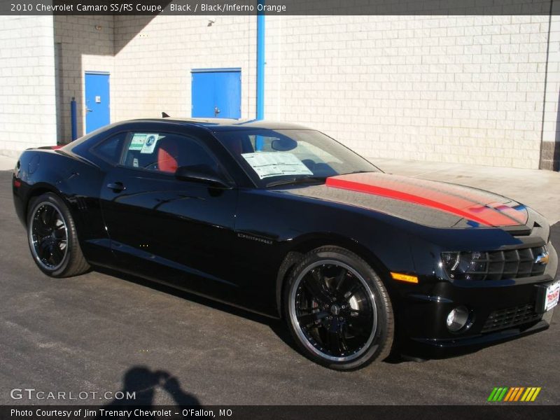 Black / Black/Inferno Orange 2010 Chevrolet Camaro SS/RS Coupe