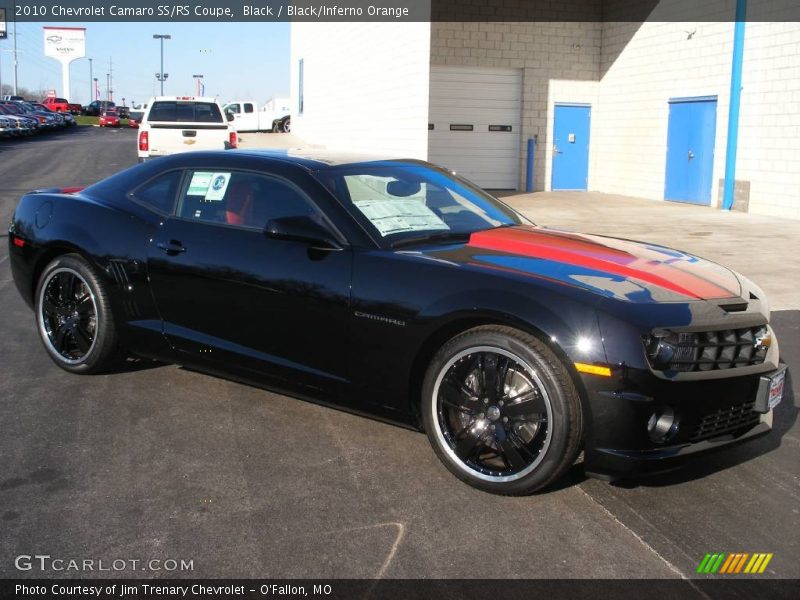 Black / Black/Inferno Orange 2010 Chevrolet Camaro SS/RS Coupe