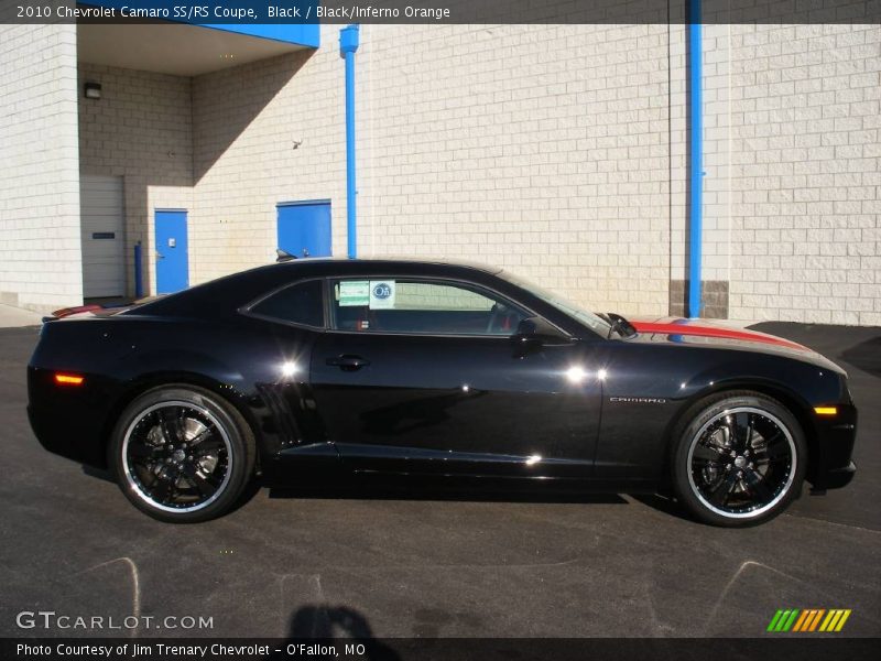 Black / Black/Inferno Orange 2010 Chevrolet Camaro SS/RS Coupe