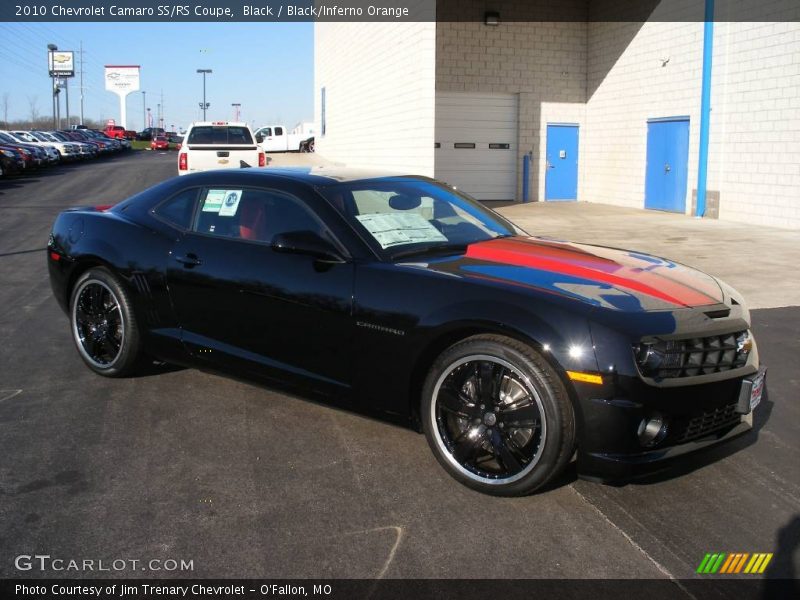 Black / Black/Inferno Orange 2010 Chevrolet Camaro SS/RS Coupe