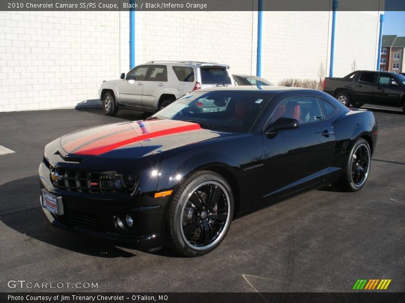Black / Black/Inferno Orange 2010 Chevrolet Camaro SS/RS Coupe