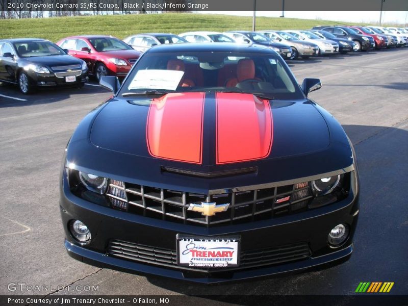 Black / Black/Inferno Orange 2010 Chevrolet Camaro SS/RS Coupe