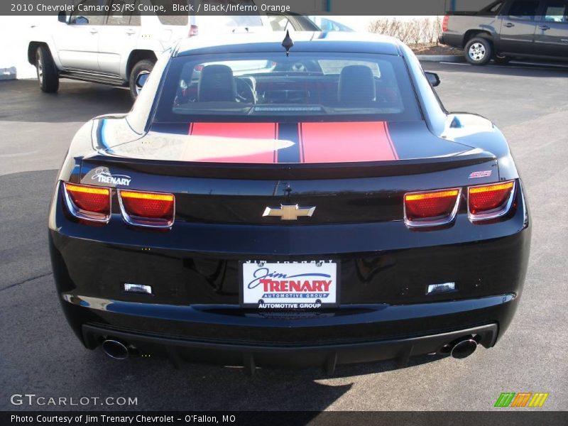 Black / Black/Inferno Orange 2010 Chevrolet Camaro SS/RS Coupe
