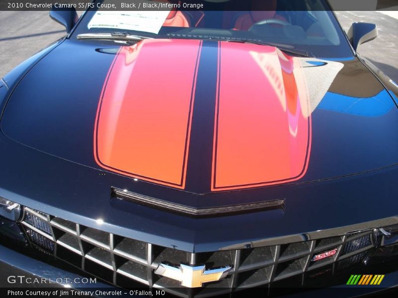 Black / Black/Inferno Orange 2010 Chevrolet Camaro SS/RS Coupe