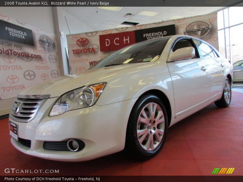 Blizzard White Pearl / Ivory Beige 2008 Toyota Avalon XLS