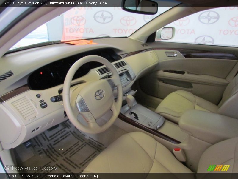 Blizzard White Pearl / Ivory Beige 2008 Toyota Avalon XLS
