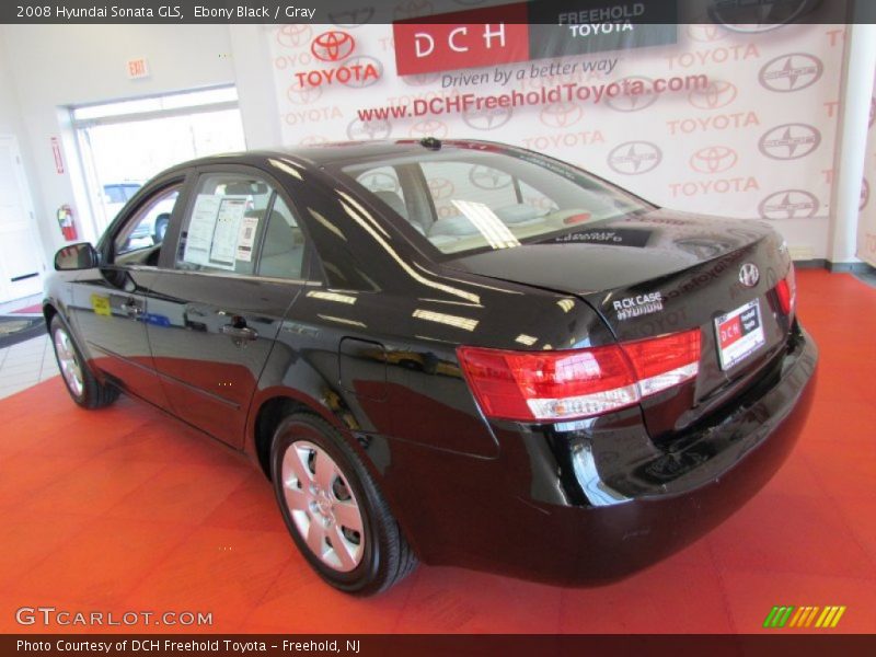 Ebony Black / Gray 2008 Hyundai Sonata GLS