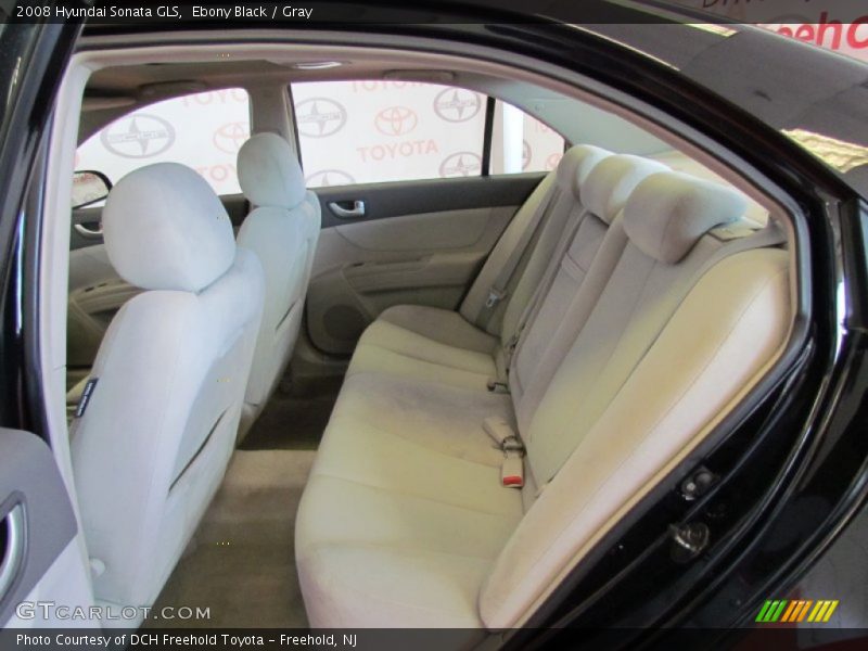 Ebony Black / Gray 2008 Hyundai Sonata GLS