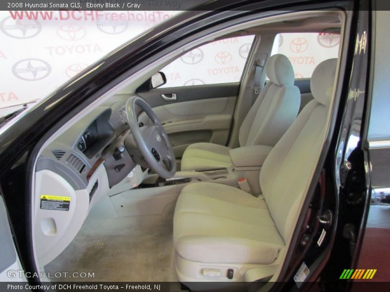 Ebony Black / Gray 2008 Hyundai Sonata GLS