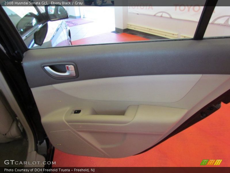 Ebony Black / Gray 2008 Hyundai Sonata GLS