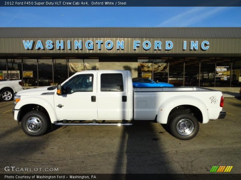 Oxford White / Steel 2012 Ford F450 Super Duty XLT Crew Cab 4x4